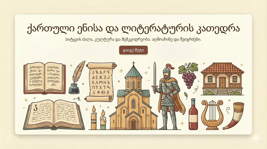 ქართული ენისა და ლიტერატურის კათედრა